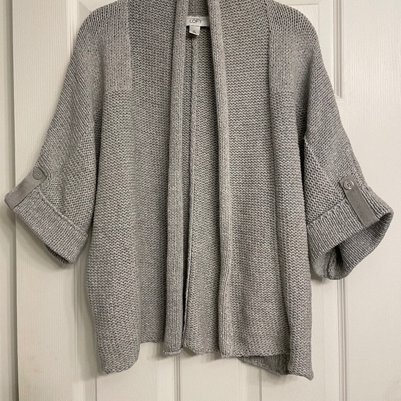 LOFT Cropped Swing Front Sweater - Picture 2 of 11